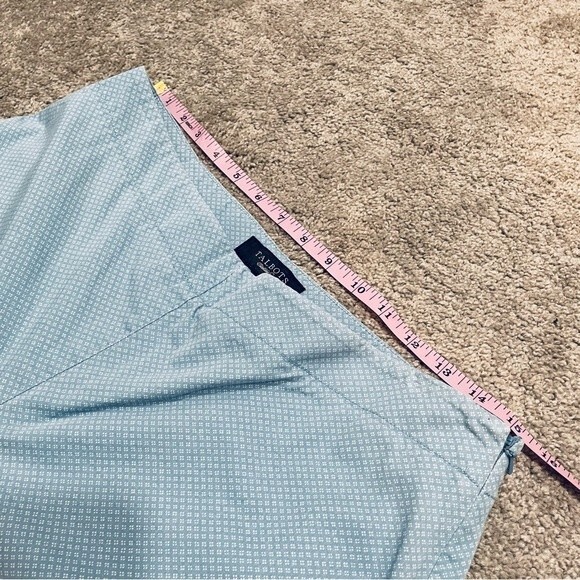 Talbots Classic Side Zip Light Blue and White Patterned Pants Size 10 - Picture 11 of 11